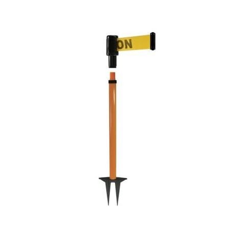 Accuform RECTRACTABLE BELT, BARRIER POST PRB401OR PRB401OR